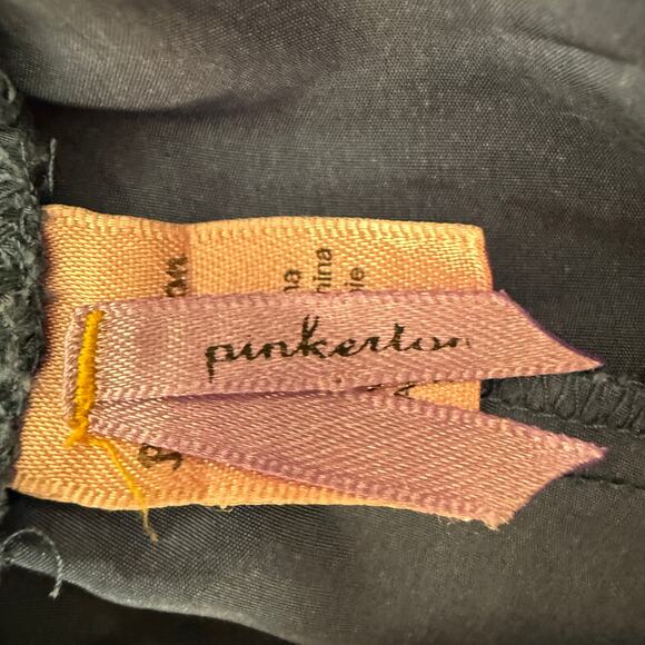 Anthropologie Pinkerton Silk Wide Leg Pants Blue Pink Floral Boho renaissance XS - Picture 8 of 8